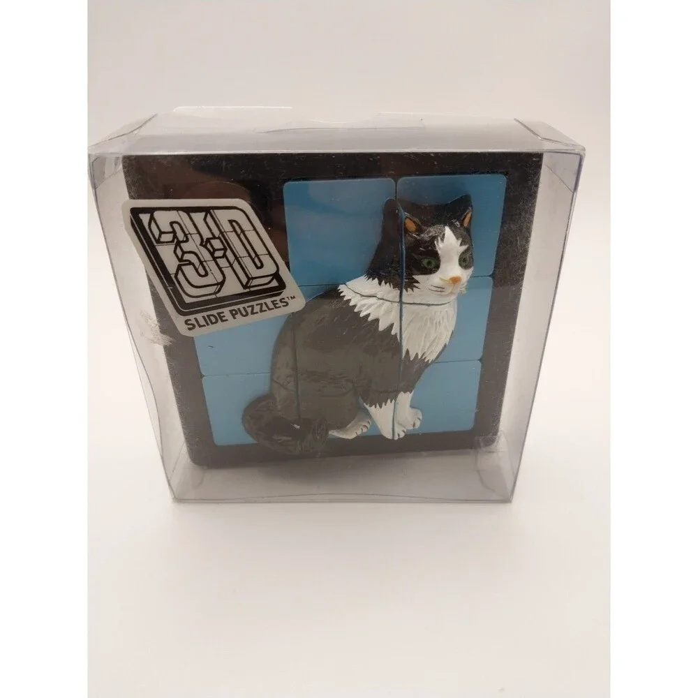 1994  DaMert Company -  3D  Slide Puzzle - Cat-  New in Box